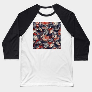 Patriotic 4th of July Pattern 11 Baseball T-Shirt